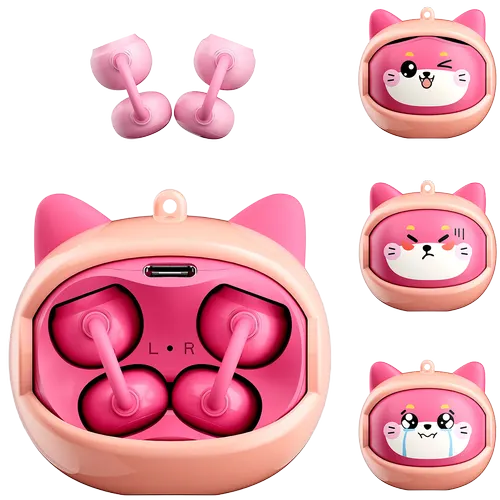 Casti True Wireless Open-Ear Clip-on Blackview AirBuds K1, Microfon, Autonomie 5/22 ore, IPX4 (Roz)
