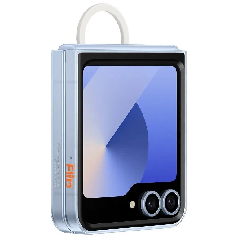 Samsung Husa protectie spate Clear cu Inel Samsung Galaxy Z Flip 6, EF-QF741CTEGWW, Transparent