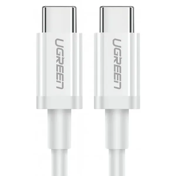 Ugreen Cablu Date si Incarcare USB-C - USB-C UGREEN US264, 60W, 0.5m, Alb