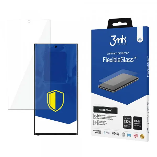 3MK Folie de protectie Ecran 3MK FlexibleGlass pentru Samsung Galaxy S24 Ultra S928, Sticla Flexibila, Full Glue