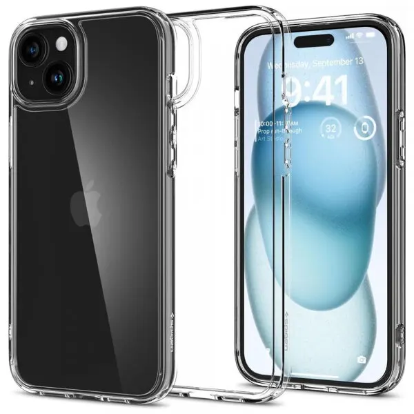 Spigen Husa pentru Apple iPhone 15, Spigen, Ultra Hybrid, Transparenta ACS06793