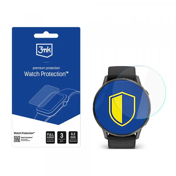 3MK Folie Protectie 3MK Arc pentru Garmin Venu 4 41mm, Set 3 bucati, Plastic