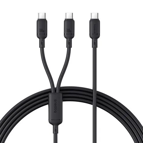 Cablu de date si alimentare Baseus Pudding P10377701111-00, USB Type-C la USB Type-C 100W, 1.5m (Negru)