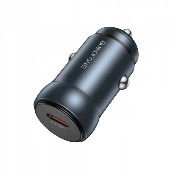 Borofone Incarcator Auto Borofone BZ32 Fresh, 30W, 3A, 1 x USB-C, Gri