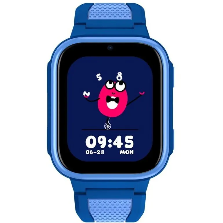 LAGENIO Ceas inteligent pentru copii LAGENIO K10, 4G, Ecran AMOLED 1.8, 64MB RAM, 128MB Flash, Camera 0.3MP, RTOS, Tracking GPS, Apel Video, Mesaje, Control Parental, Ceas cu Alarma, 950mAh, varsta intre 5-14, Albastru
