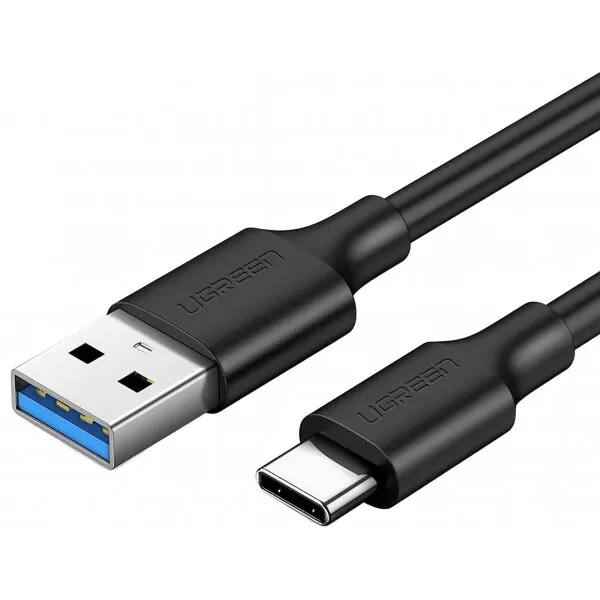 Ugreen Cablu Date si Incarcare USB-A - USB-C UGREEN US184, 18W, 0.5m, Negru