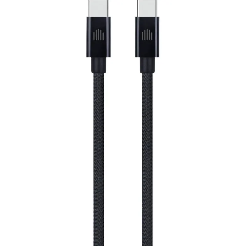 Dviced Dviced Cable USB-C to USB-C Nylon Textile 2m - Black