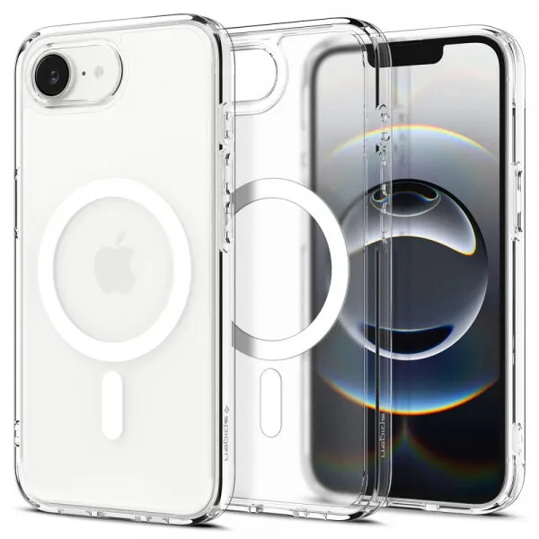 Spigen Husa MagSafe pentru Apple iPhone 17e / 16e, Spigen, Ultra Hybrid, Alba Satinata ACS09145