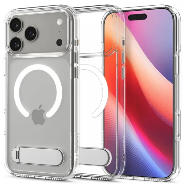 Spigen Husa MagSafe pentru Apple iPhone 17 Pro, Spigen, Ultra Hybrid S, Transparenta ACS09946