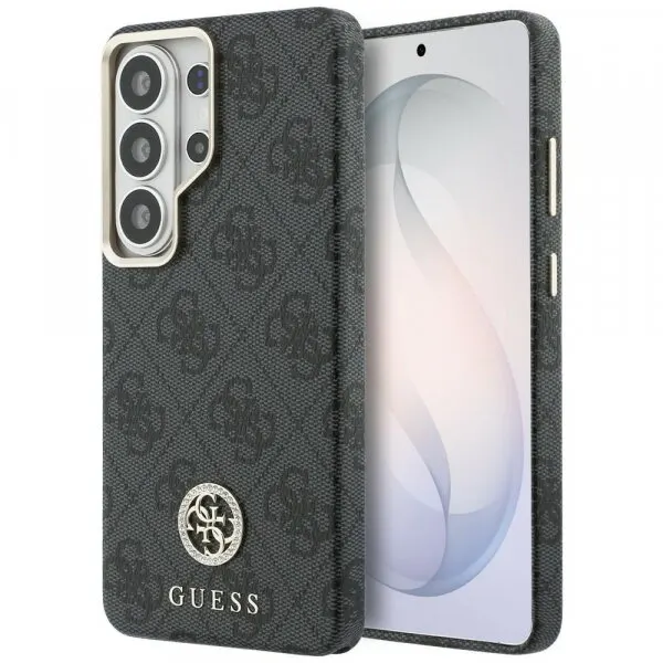 Guess Husa MagSafe pentru Samsung Galaxy S26 Ultra S948, Guess, Strass Round Logo, Neagra