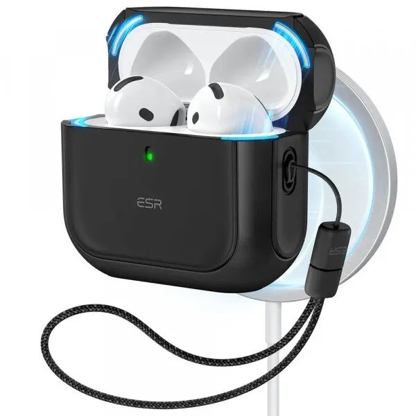 ESR Husa ESR Orbit Hybrid pentru Apple AirPods 4, Neagra