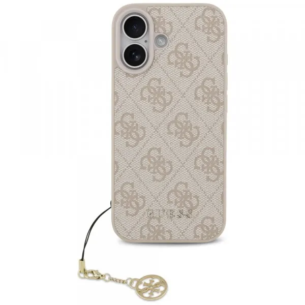 Guess Husa MagSafe pentru Apple iPhone 17, Guess, 4G Charm Cradle, Roz