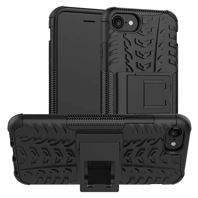 Flippy, Husa Flippy Apple iPhone XR Defender Model 3 cu Suport, Negru