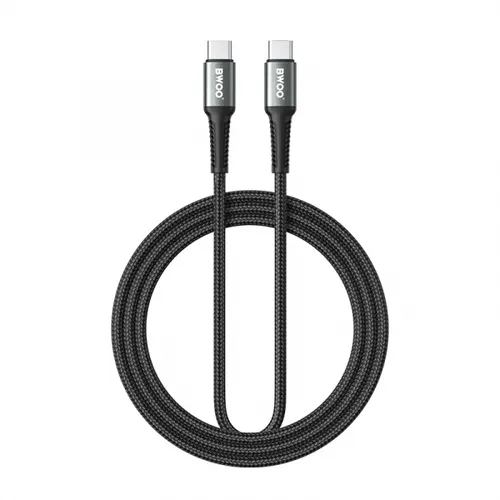 Cablu Date si Incarcare USB-C - USB-C BWOO BO-X288C-C, 60W, 1m, Negru