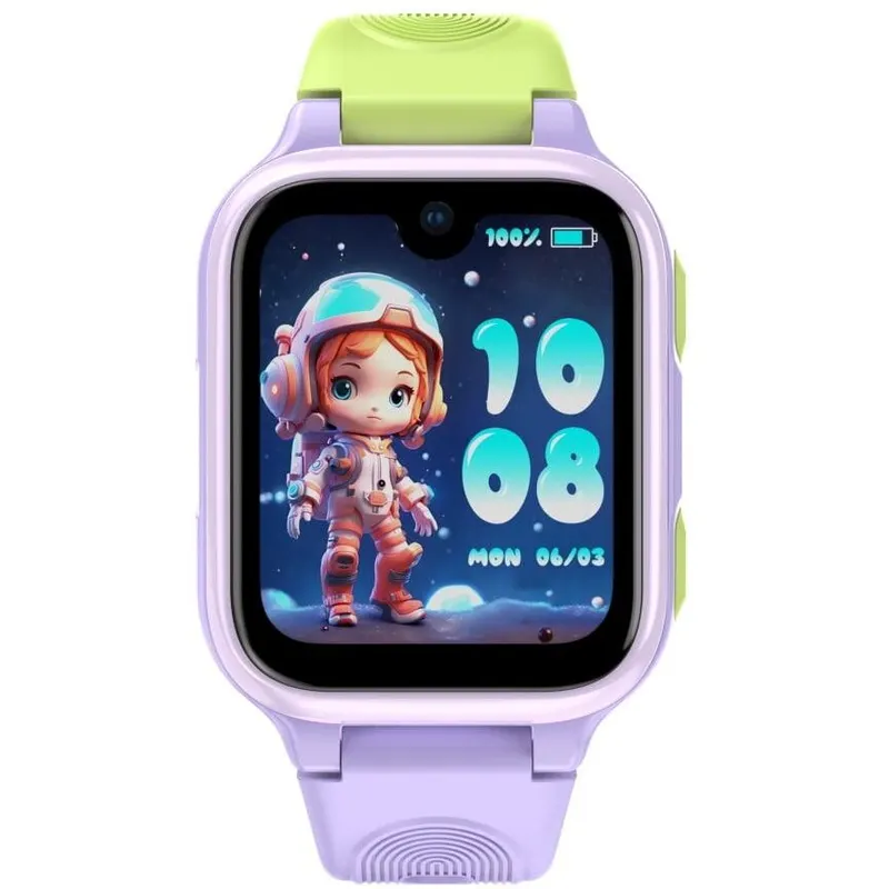 LAGENIO Ceas inteligent pentru copii LAGENIO K9, 4G, Ecran AMOLED 1.78, 8GB Flash, Camera 5MP, Android 8.1, Tracking GPS, Apel Video, SOS, Control Parental, Asistent AI, 700mAh, varsta intre 5-14 ani, Mov