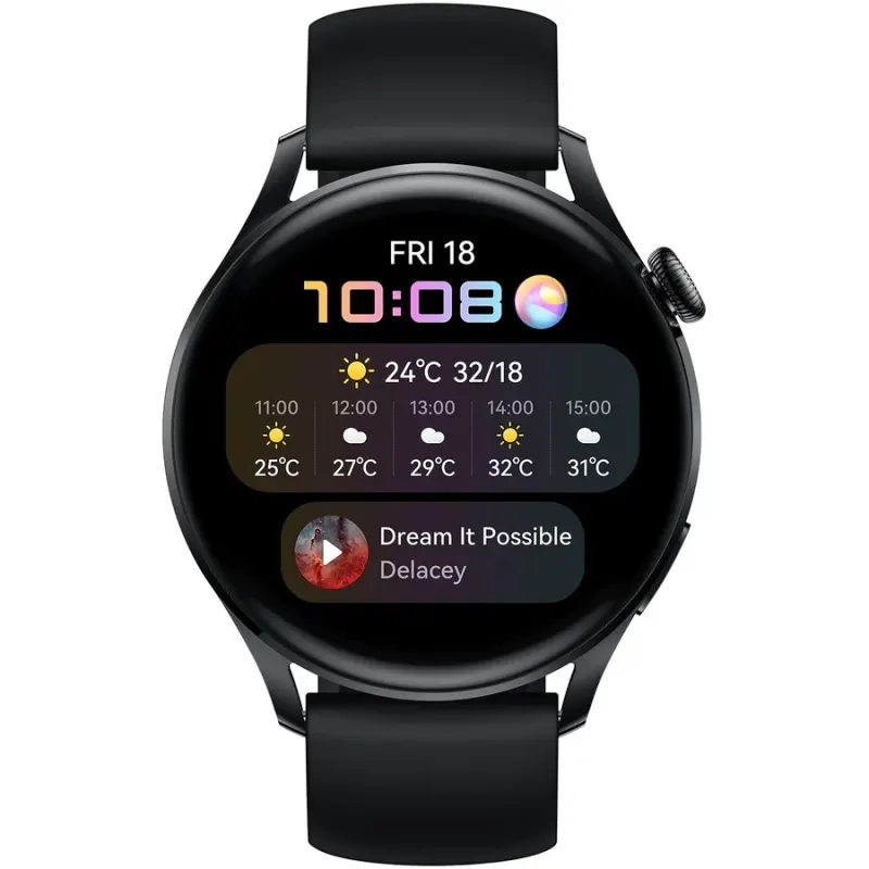 Huawei Ceas smartwatch Huawei Watch 3, 46mm, Black