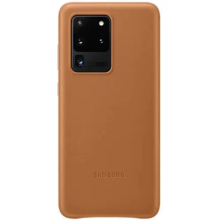 Samsung Husa Galaxy S20 Ultra (G988) - Capac protectie spate Leather Cover - Maro