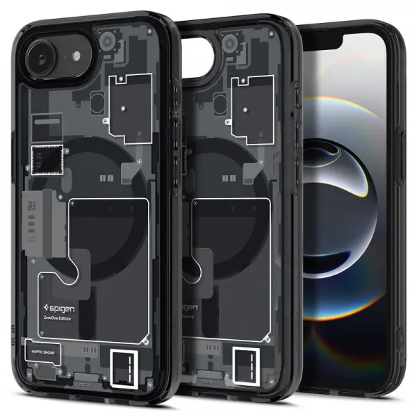 Spigen Husa MagSafe pentru Apple iPhone 17e / 16e, Spigen, Ultra Hybrid Zero One, Neagra ACS09141