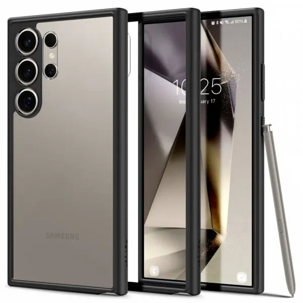 Spigen Husa pentru Samsung Galaxy S24 Ultra S928, Spigen, Ultra Hybrid, Neagra Mata ACS07295
