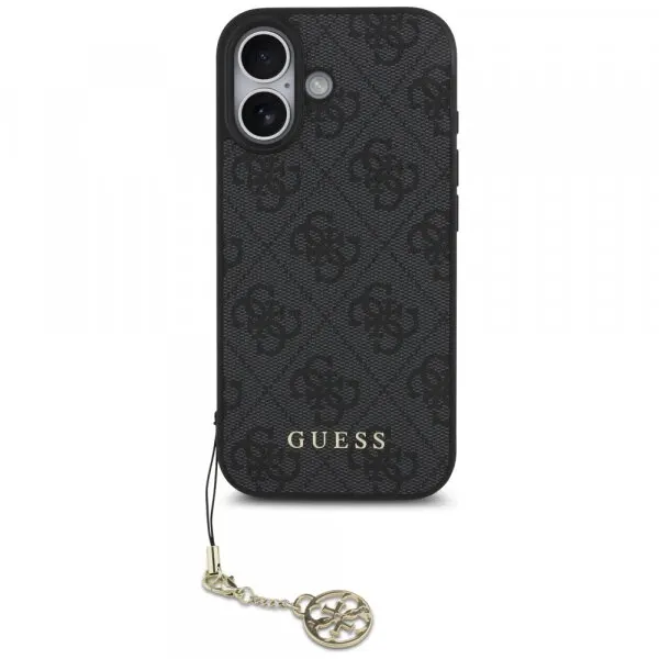 Guess Husa MagSafe pentru Apple iPhone 17, Guess, 4G Charm Cradle, Neagra