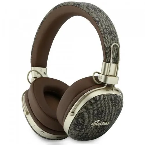 Casti Stereo Wireless Guess Metal 4G Script Logo, Bluetooth, A2DP, Maro