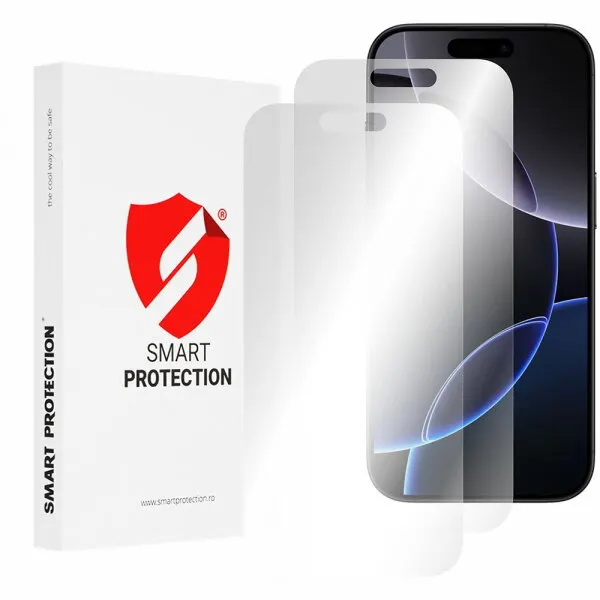 Smart Protection Folie de protectie Ecran Smart Protection Premium Classic pentru Apple iPhone 16 Pro, Plastic, Set 2 bucati