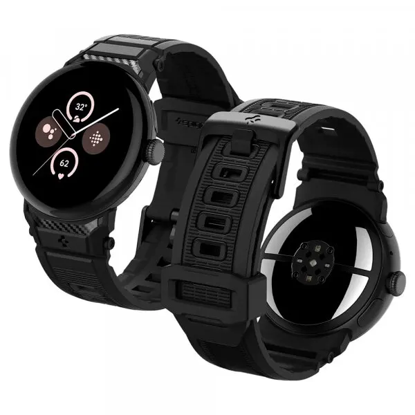 Spigen Curea Spigen Rugged pentru Google Pixel Watch 45mm Series, Neagra AMP07600
