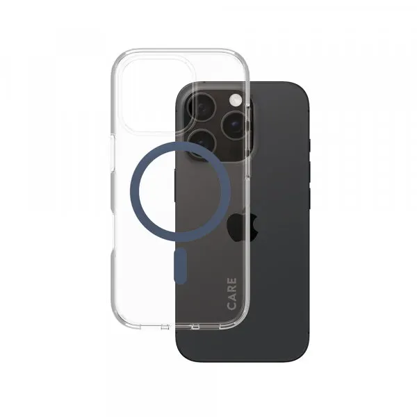 Panzerglass Husa MagSafe pentru Apple iPhone 16 Pro, PanzerGlass, Care Urban Combat, Transparenta Albastra