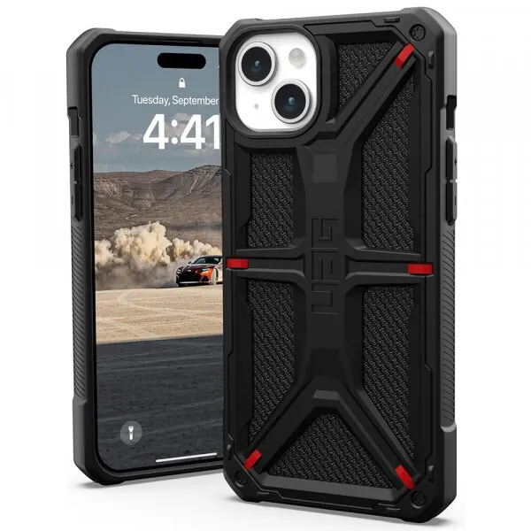 Urban Armor Gear Husa pentru Apple iPhone 15 Plus, Urban Armor Gear, Monarch Kevlar, Neagra