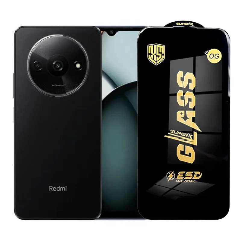 Flippy, Folie de Protectie pentru Xiaomi Redmi A3x, Flippy, Sticla Securizata ESD, Margini Negre