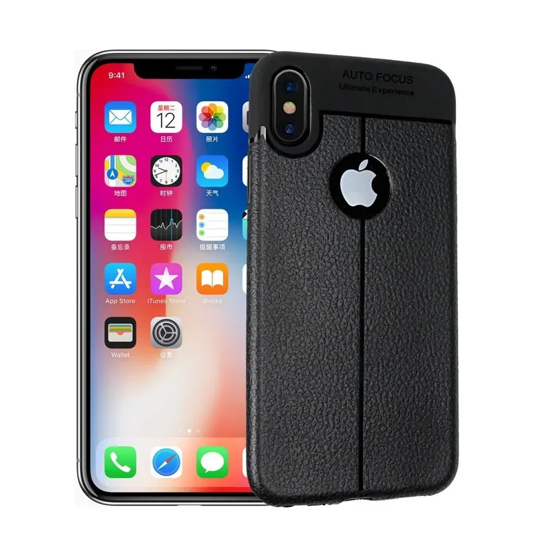 Apple, Husa Apple iPhone X Zore TPU moale Negru