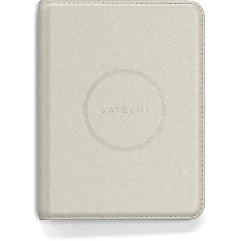 Satechi Husa pentru pasaport Satechi ST-VPCW, din piele vegana, localizare cu aplicatia Find My, Bej