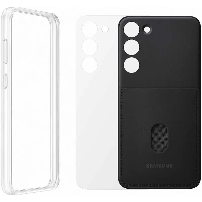 Samsung Husa telefon SAMSUNG Frame Case pentru Galaxy S23 Plus, EF-MS916CBEGWW, Black