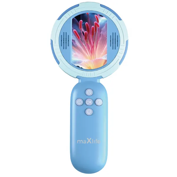 MaXlife Microscop MaXlife MXDM-100, ecran HD IPS de 2,0″, Albastru