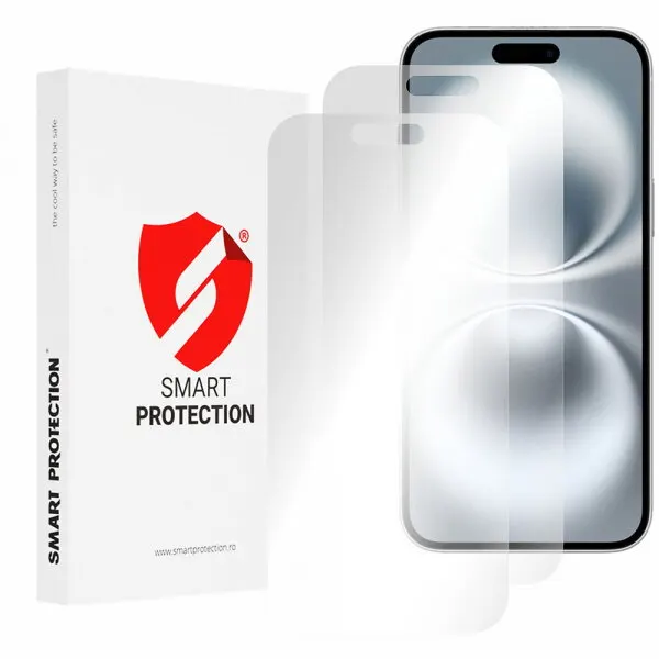 Smart Protection Folie de protectie Ecran Smart Protection Premium Classic pentru Apple iPhone 16 Plus, Plastic, Set 2 bucati