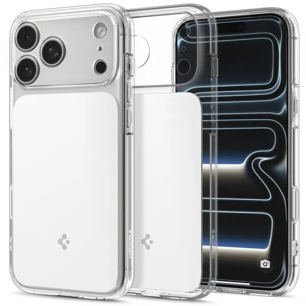 Spigen Husa MagSafe pentru Apple iPhone 18 Pro / 17 Pro, Spigen, Ultra Hybrid T, Alba ACS12169