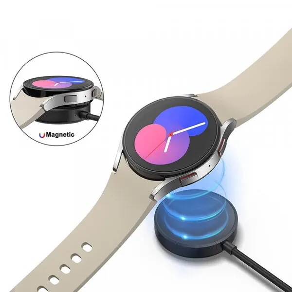 techsuit Incarcator Wireless Techsuit TSC12 pentru Samsung Galaxy Watch Series, USB-A, Negru