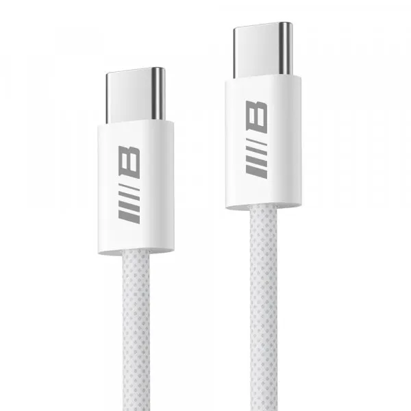 Blueo Cablu Date si Incarcare USB-C - USB-C Blueo, 100W, 2m, Alb