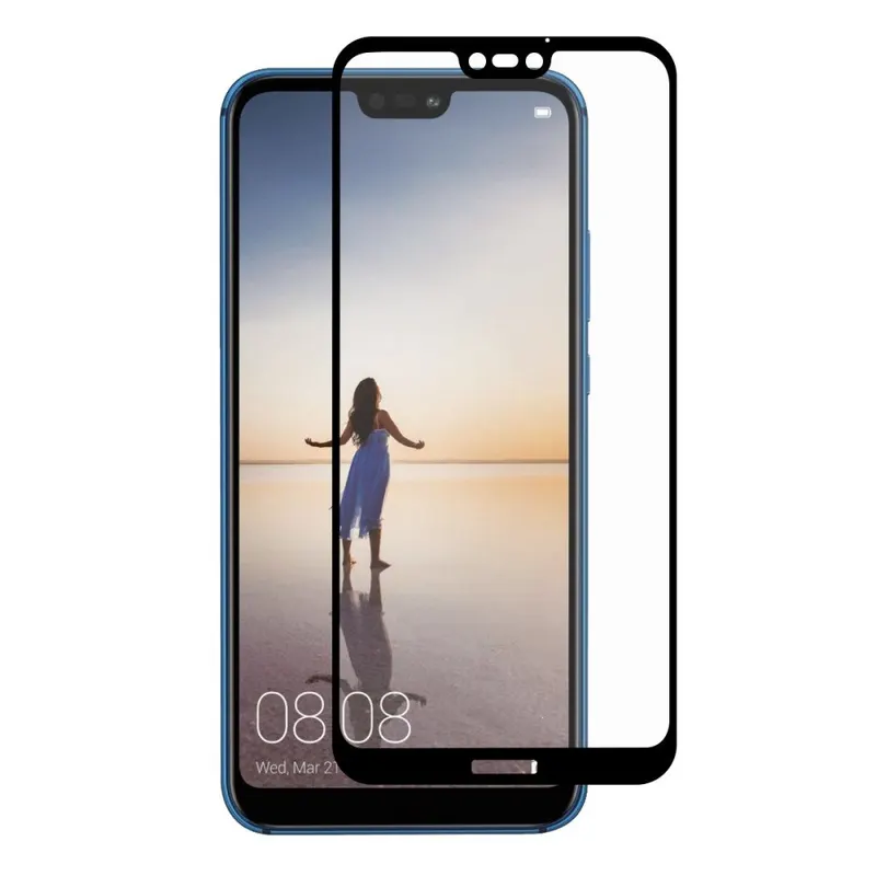 Flippy, Folie Sticla Flippy compatibila cu Huawei Ascend P20 Lite 111D Negru