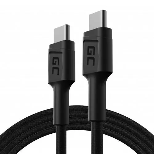 Cablu de date Green Cell KABGC30, USB-C - USB-C, 60W, QC 3.0, 1,2m