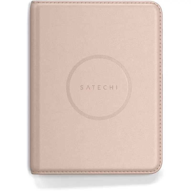 Satechi Husa pentru pasaport Satechi ST-VPCR, din piele vegana, localizare cu aplicatia Find My, Roz