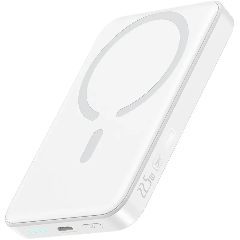 BASEUS Acumulator extern Baseus EnerFill FM11 Ultra-Mini Magnetic 10.000 mAh, 22.5W, Alb