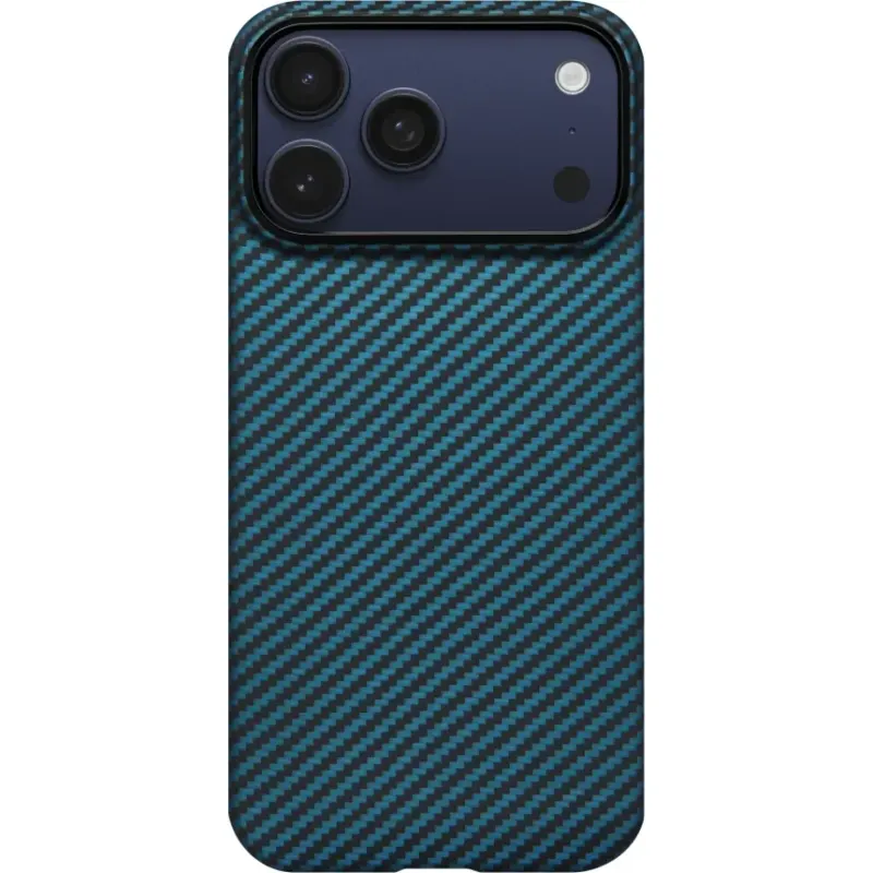 Pitaka Husa Pitaka pentru iPhone 17 Pro Max, MagEZ 7 1500D, Ultra-Slim, MagSafe, Negru/Albastru