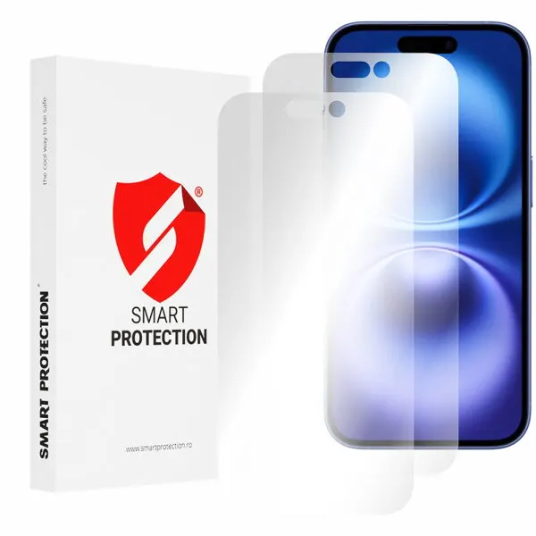 Smart Protection Folie de protectie Ecran Smart Protection Premium Classic pentru Apple iPhone 16, Plastic, Set 2 bucati