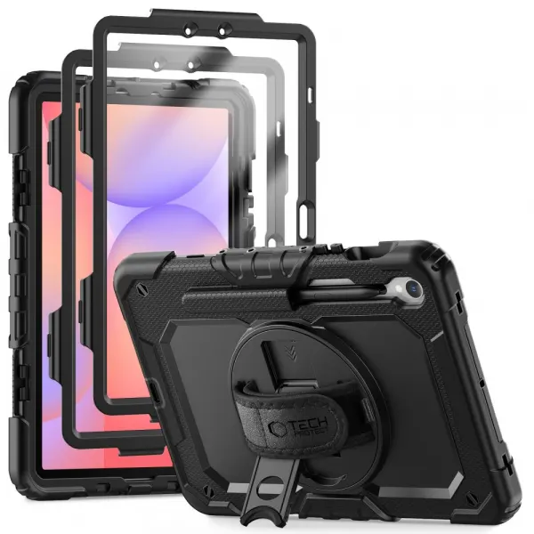 Tech-Protect Husa pentru Samsung Galaxy Tab S10 Lite / Tab S10 FE / Tab S9 FE / Tab S9, Tech-Protect, Solid360, Neagra