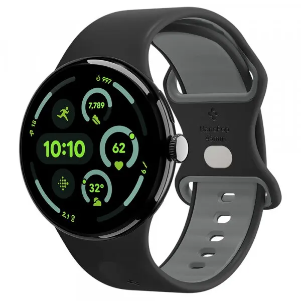 Spigen Curea Spigen Nano Pop pentru Google Pixel Watch 45mm Series, Neagra AMP09491
