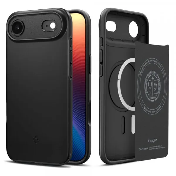 Spigen Husa MagSafe pentru Apple iPhone 17 Air, Spigen, Thin Fit, Neagra ACS10306
