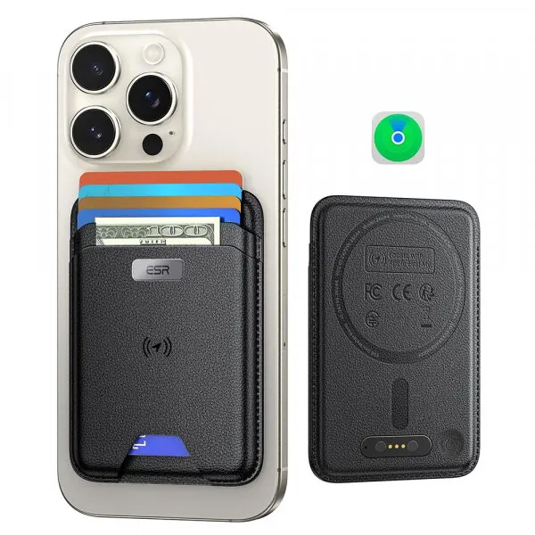 ESR Portofel MagSafe, ESR, Classic Geo, Negru
