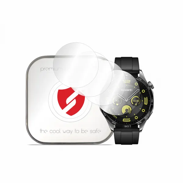 Smart Protection Folie Protectie Smart Protection Premium Classic pentru Huawei Watch GT 4 46mm, Set 4 bucati, Plastic