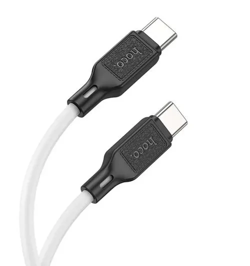 Cablu Date si Incarcare USB-C - USB-C HOCO X90, 60W, 1m, Alb